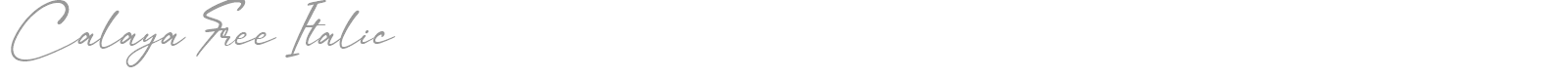 Calaya font preview